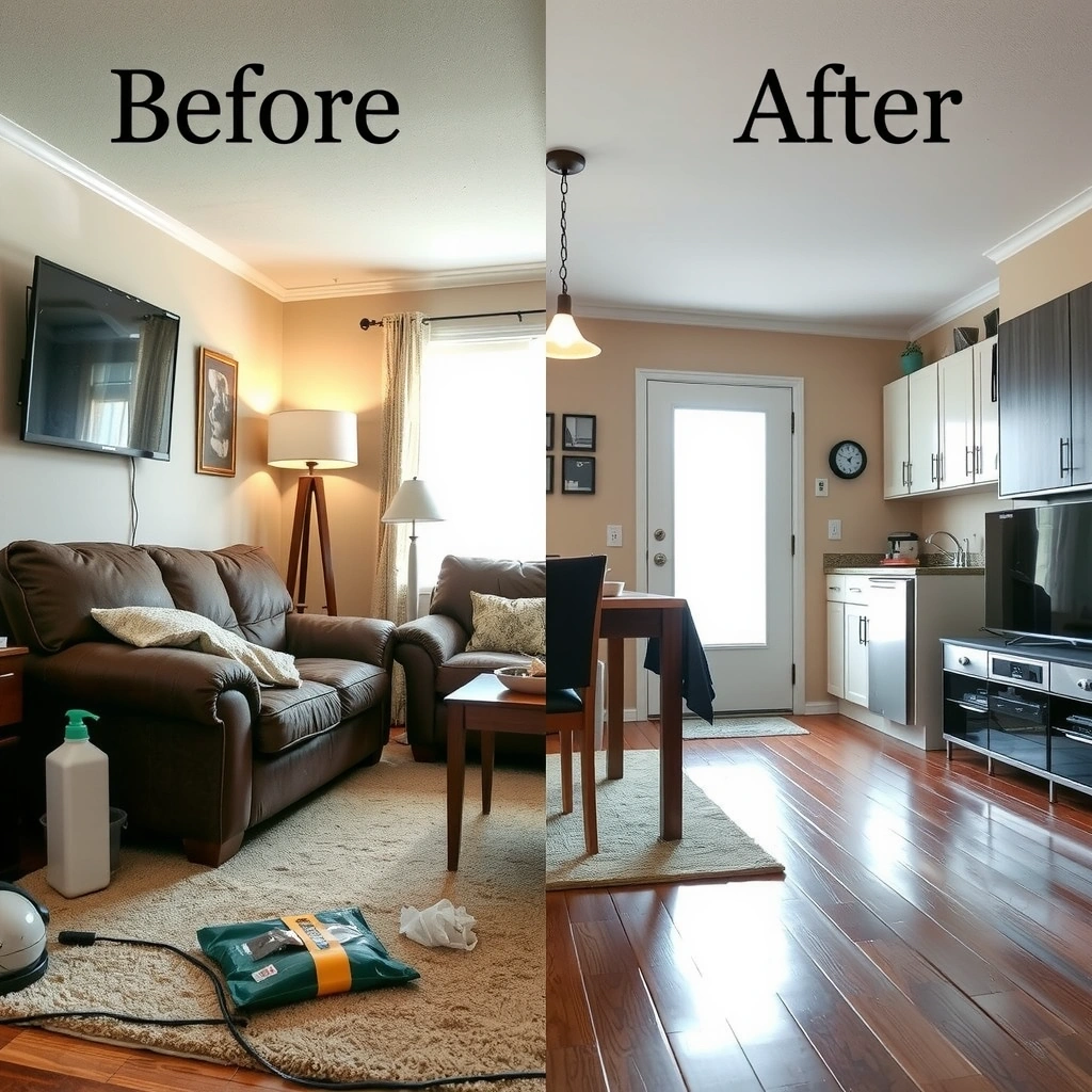 Professional cleaning service transformation
